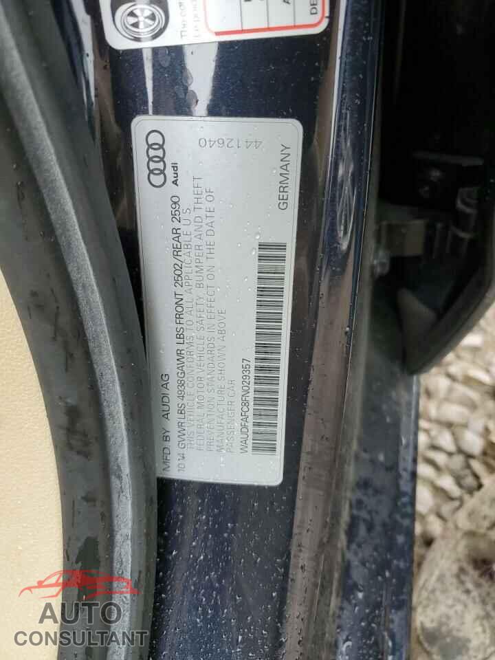 AUDI A6 2015 - WAUDFAFC8FN029357
