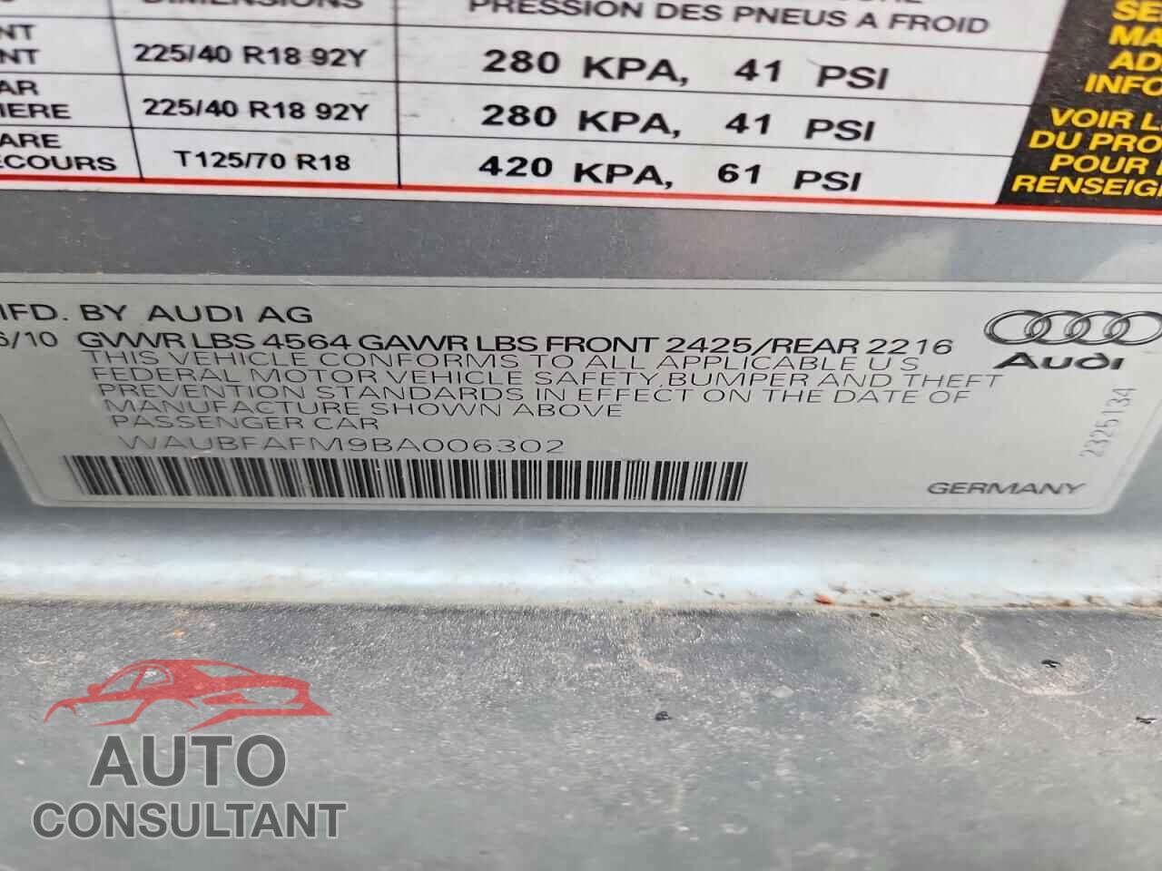AUDI A3 2011 - WAUBFAFM9BA006302
