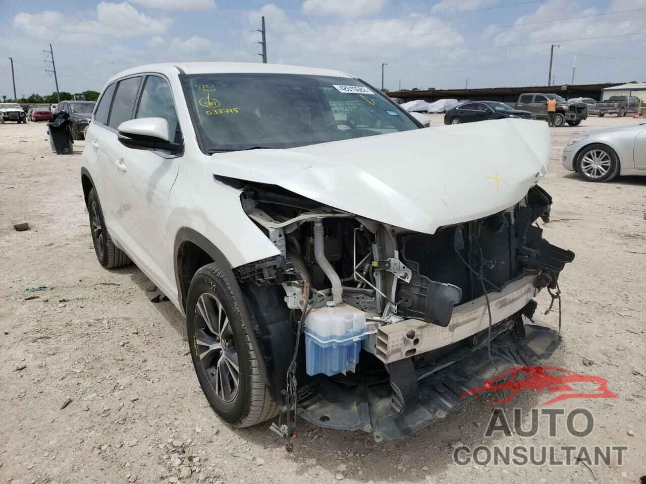 TOYOTA HIGHLANDER 2018 - 5TDZARFH0JS033715
