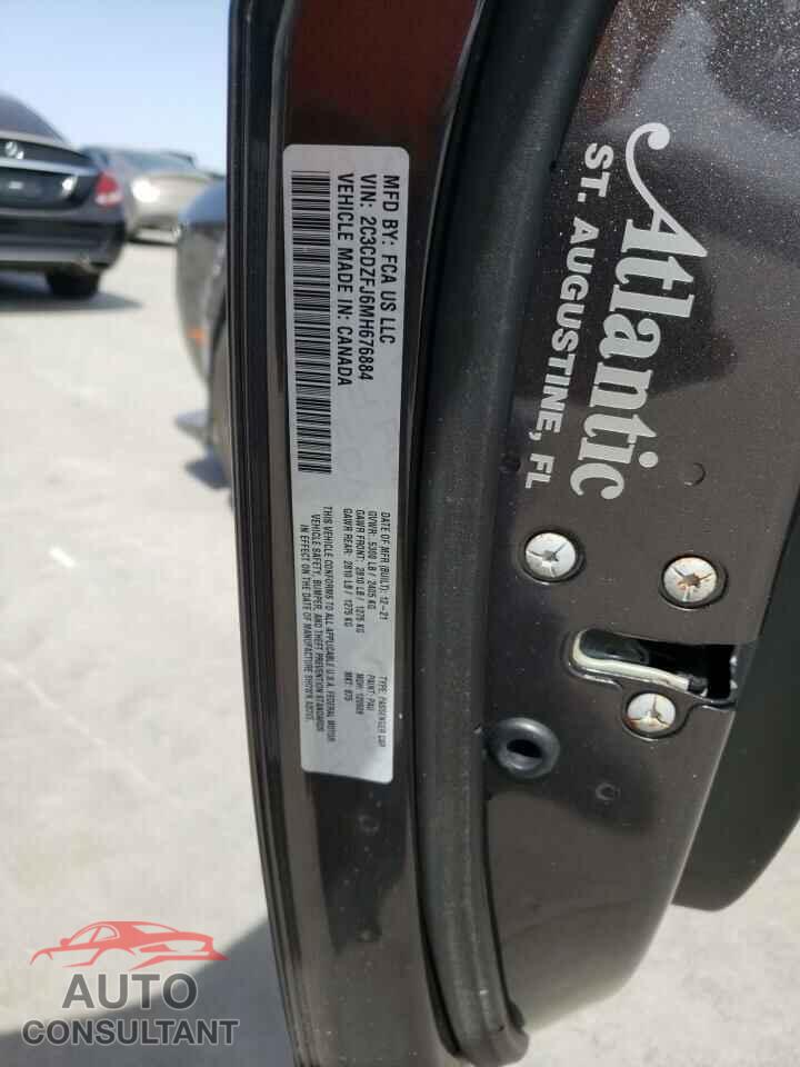 DODGE CHALLENGER 2021 - 2C3CDZFJ6MH676884
