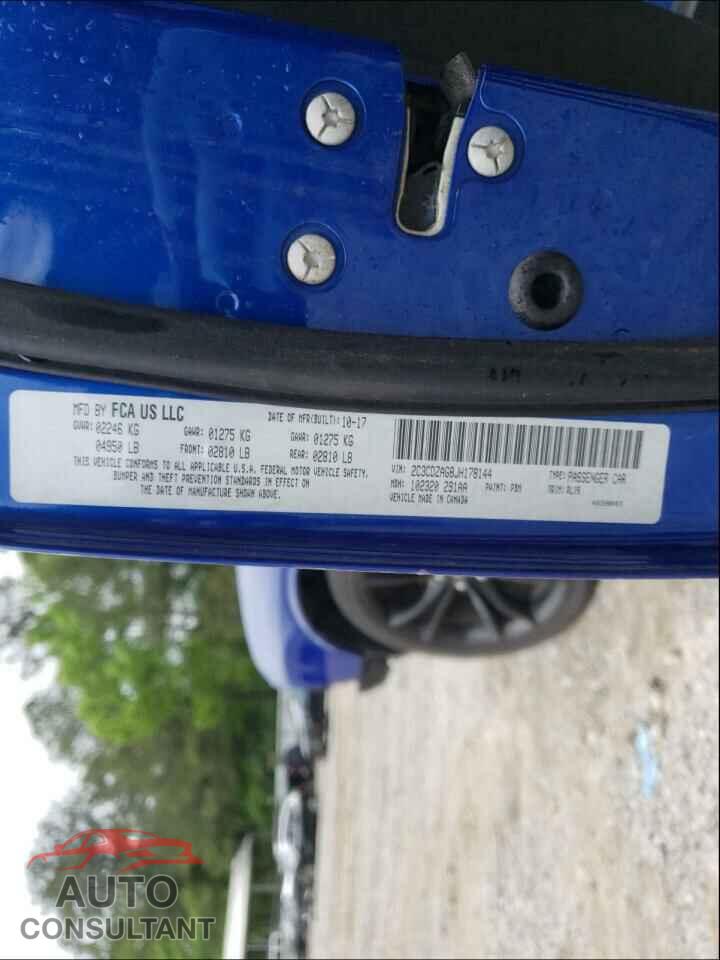 DODGE CHALLENGER 2018 - 2C3CDZAG8JH178144