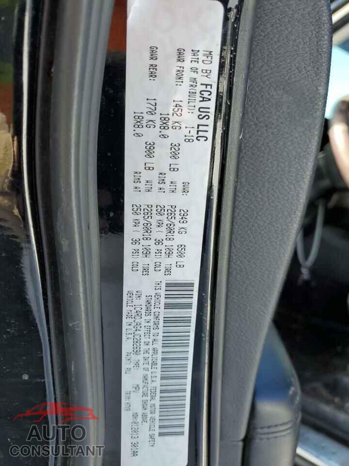 DODGE DURANGO 2018 - 1C4RDJAG4JC282690