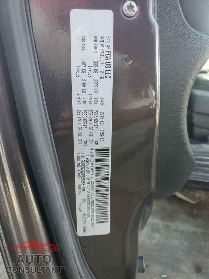DODGE CARAVAN 2017 - 2C4RDGEG2HR666868
