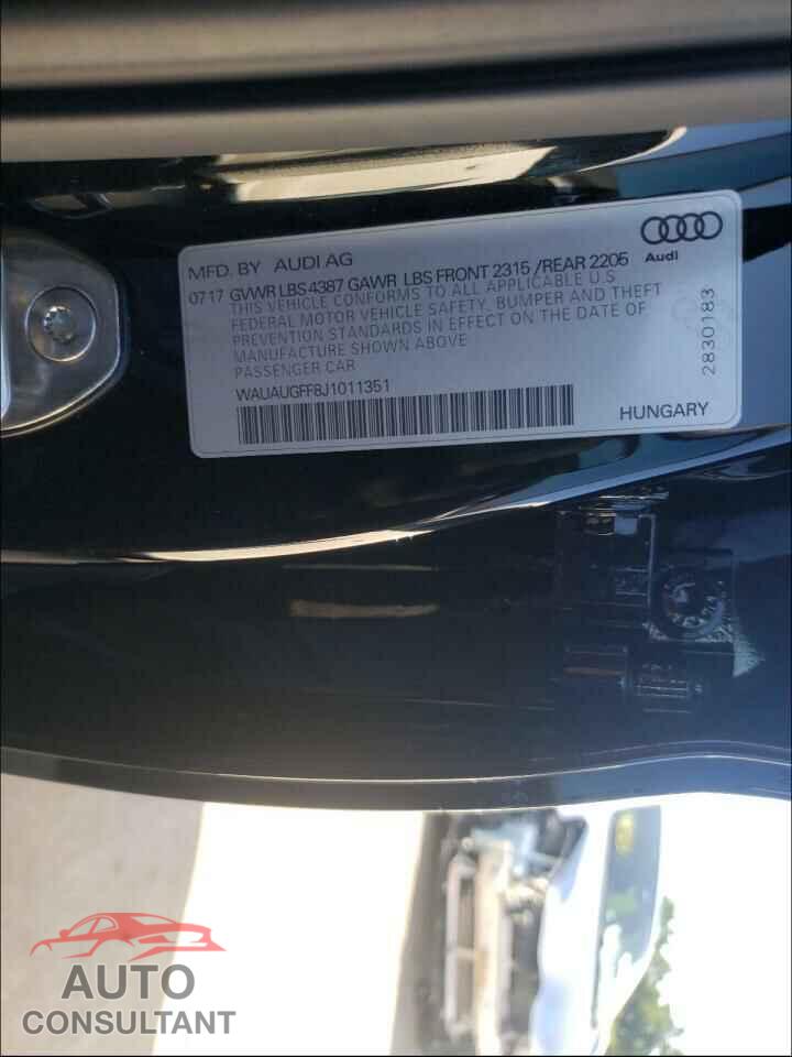 AUDI A3 2018 - WAUAUGFF8J1011351