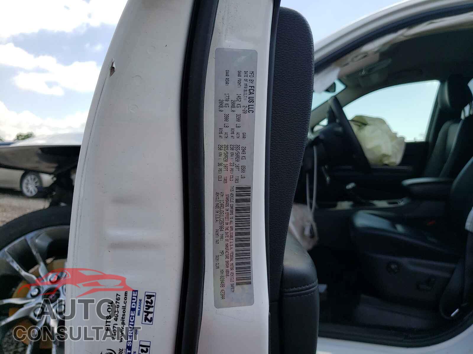 DODGE DURANGO 2020 - 1C4RDJDG1LC297064