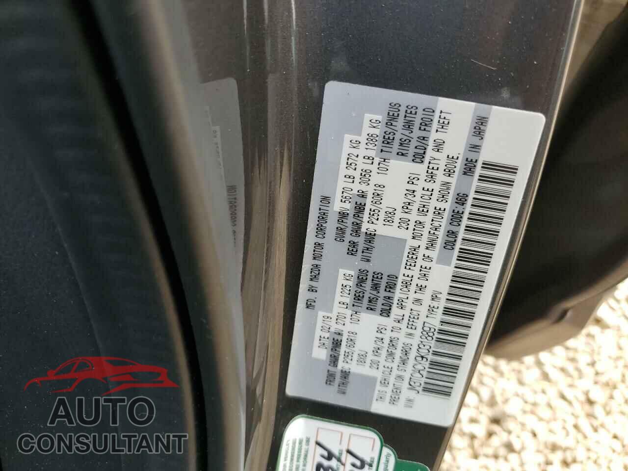MAZDA CX-9 2019 - JM3TCACY9K0318897