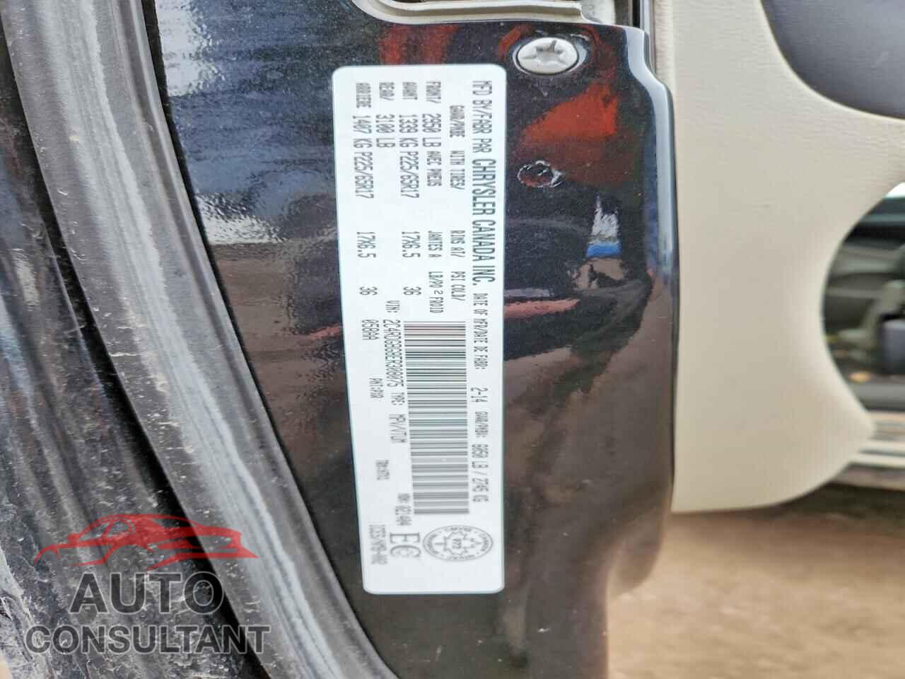 DODGE CARAVAN 2014 - 2C4RDGBG8ER308075