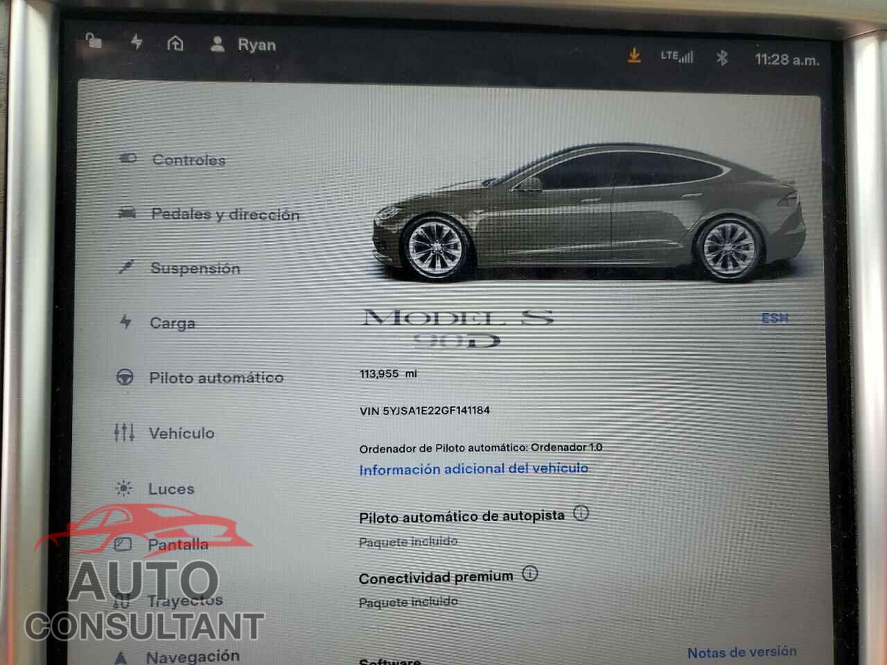 TESLA MODEL S 2016 - 5YJSA1E22GF141184