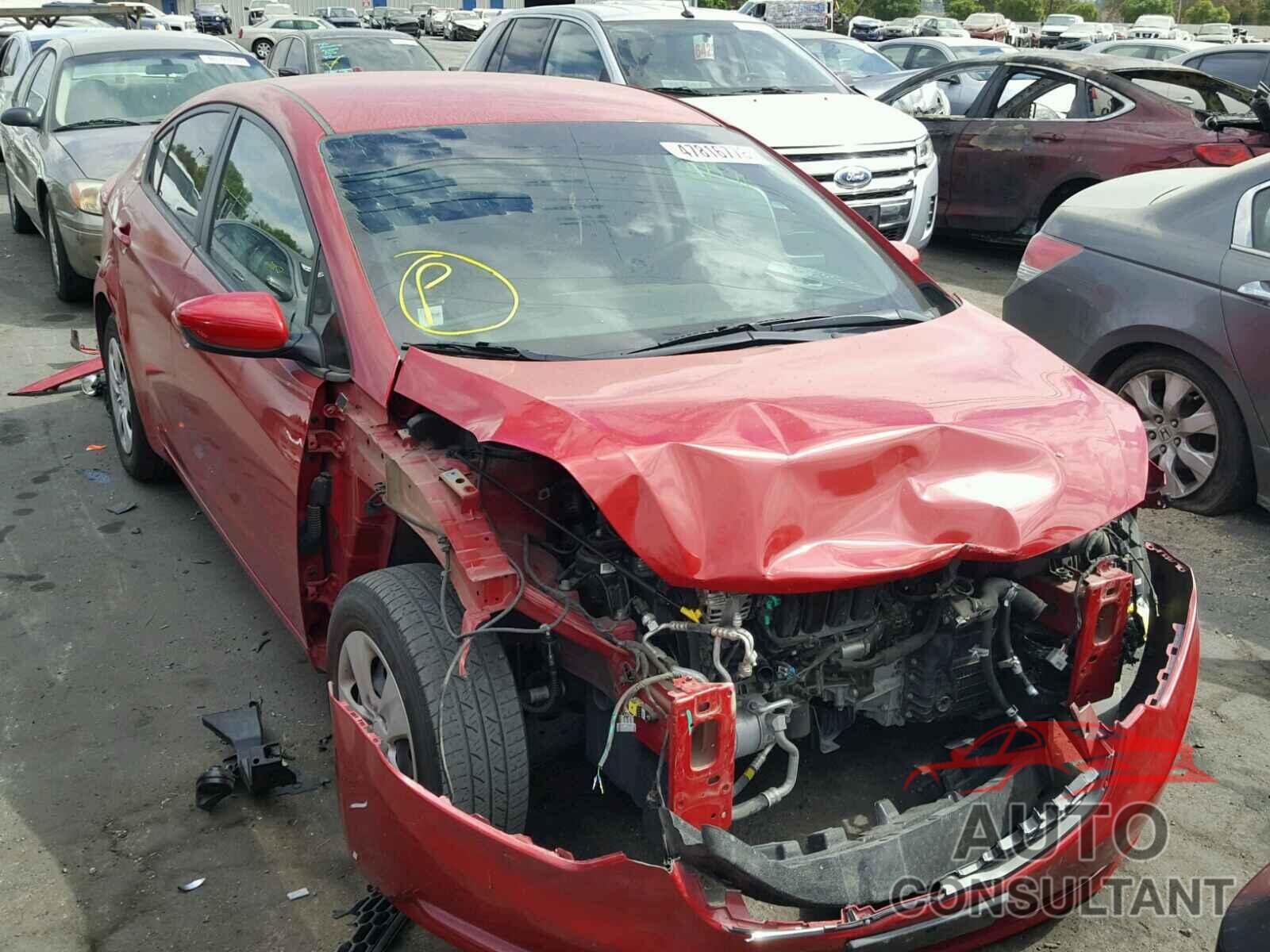 KIA FORTE 2016 - KNAFK4A64G5481153
