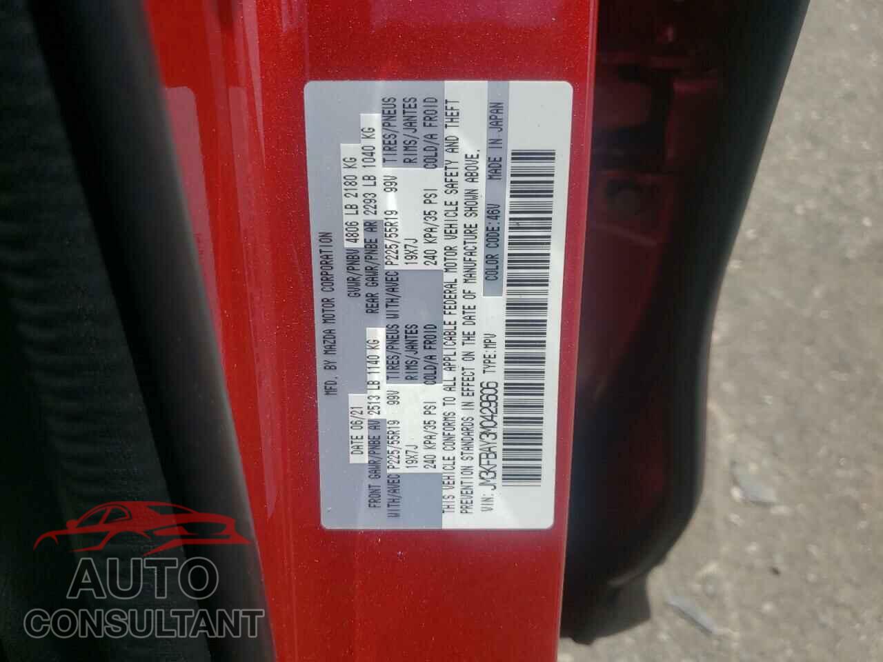 MAZDA CX-5 2021 - JM3KFBAY3M0429606