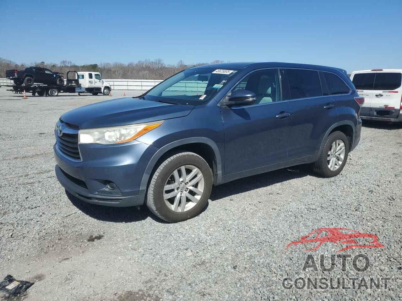 TOYOTA HIGHLANDER 2014 - 5TDZKRFH0ES005996