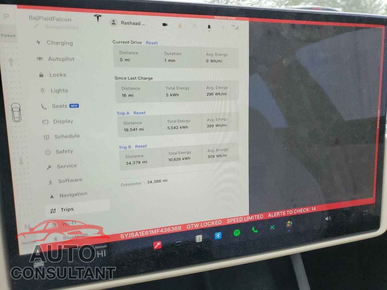 TESLA MODEL S 2021 - 5YJSA1E61MF436369