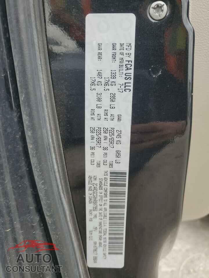 DODGE CARAVAN 2017 - 2C4RDGCG0HR807956