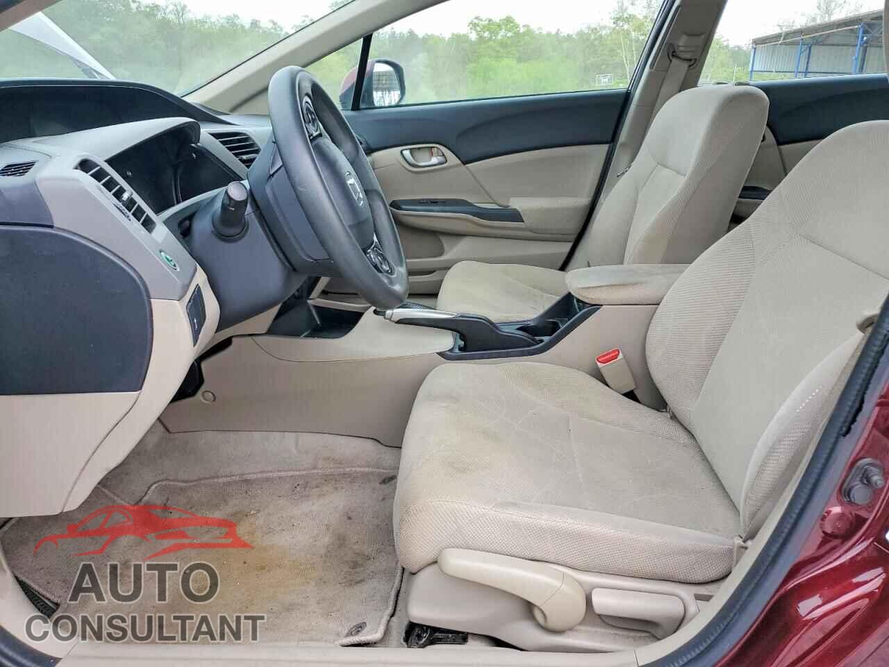 HONDA CIVIC 2012 - 19XFB2F55CE102392
