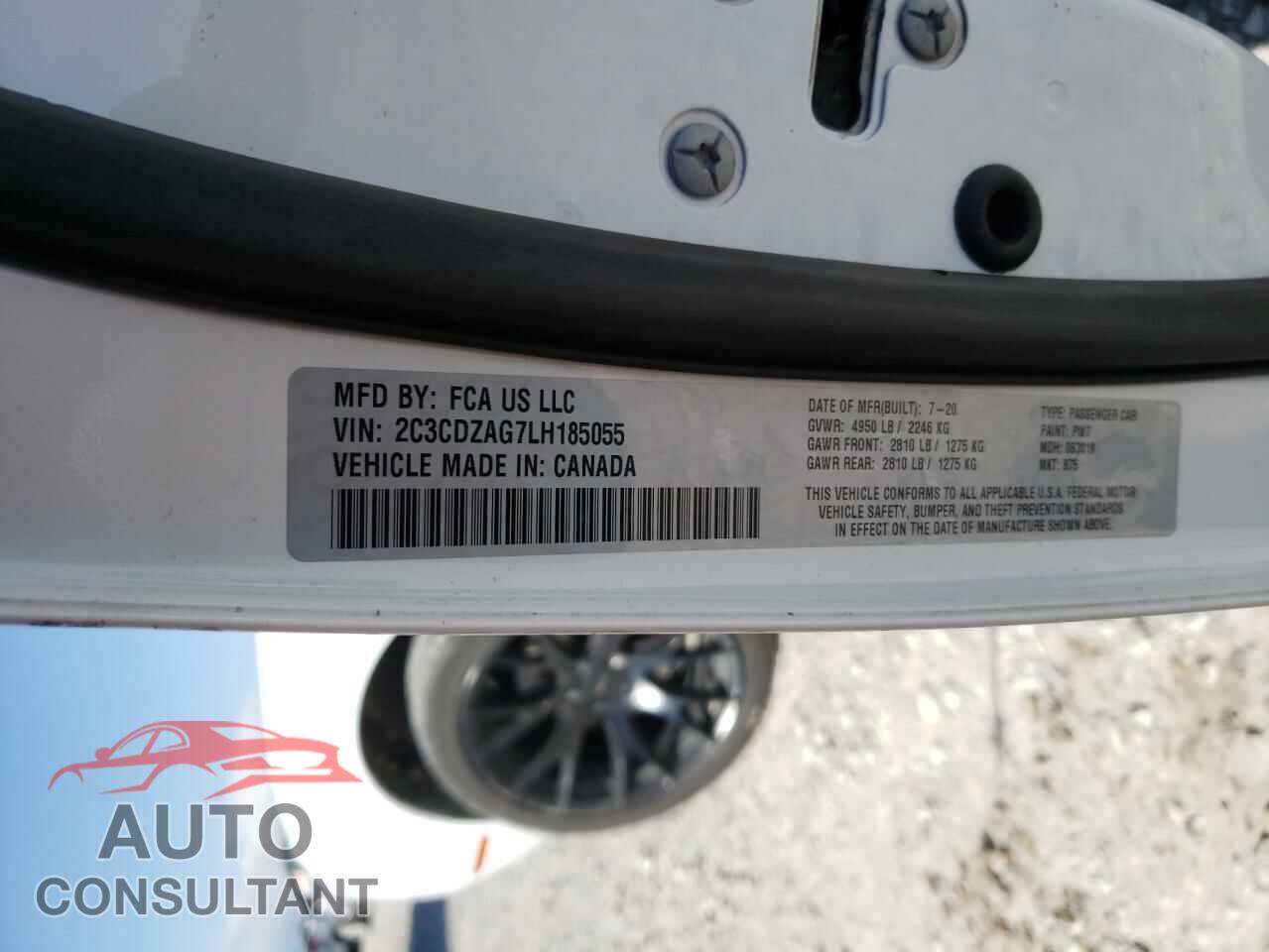 DODGE CHALLENGER 2020 - 2C3CDZAG7LH185055