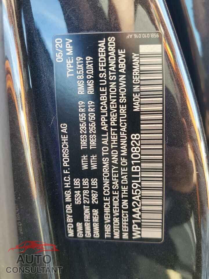 PORSCHE MACAN 2020 - WP1AA2A59LLB10828