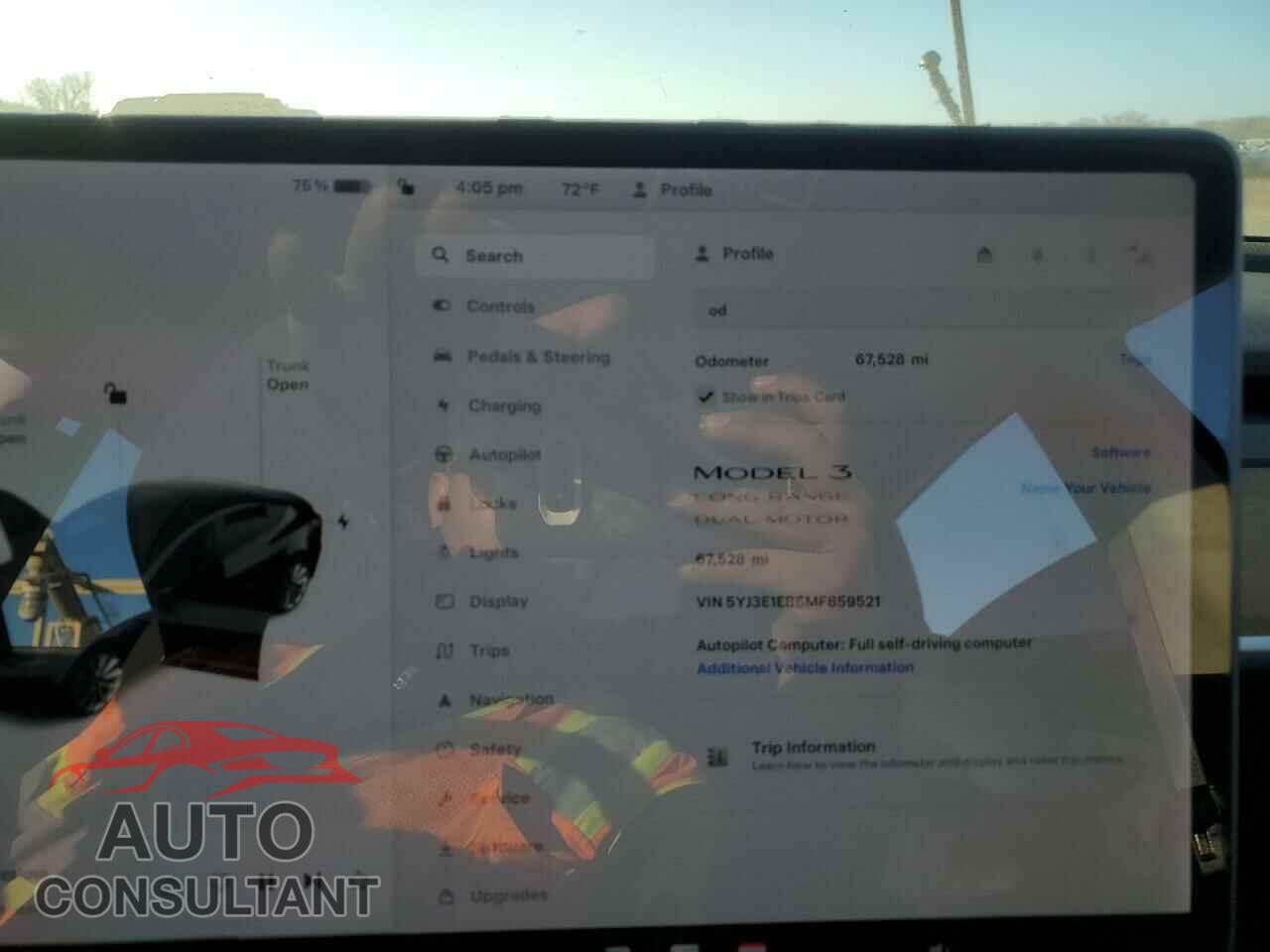 TESLA MODEL 3 2021 - 5YJ3E1EB6MF859521
