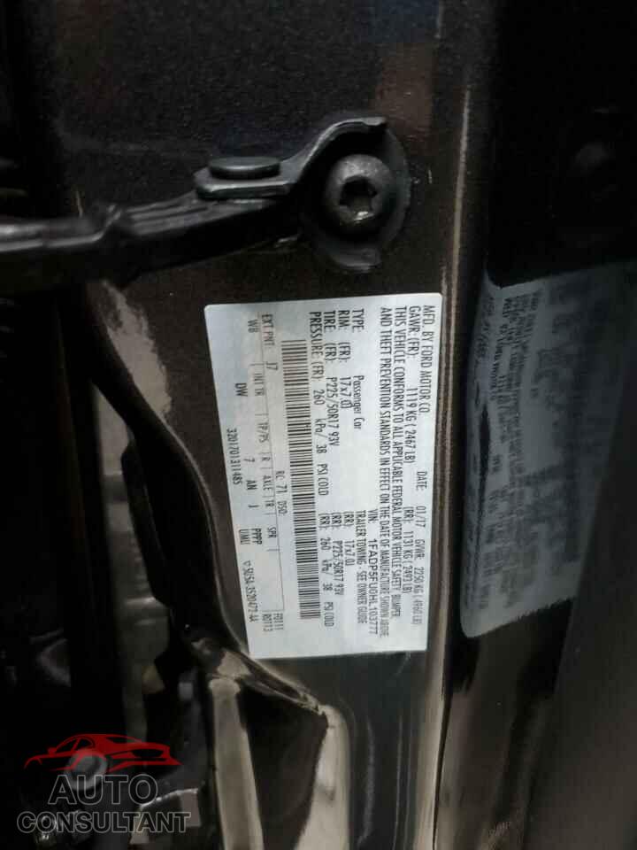 FORD CMAX 2017 - 1FADP5FU0HL103777