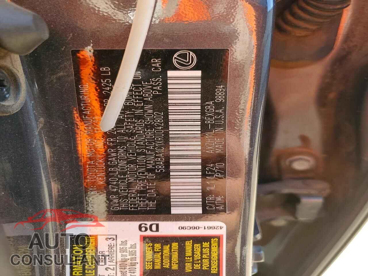 LEXUS ES300 2024 - 58ABA1C1XRU042802