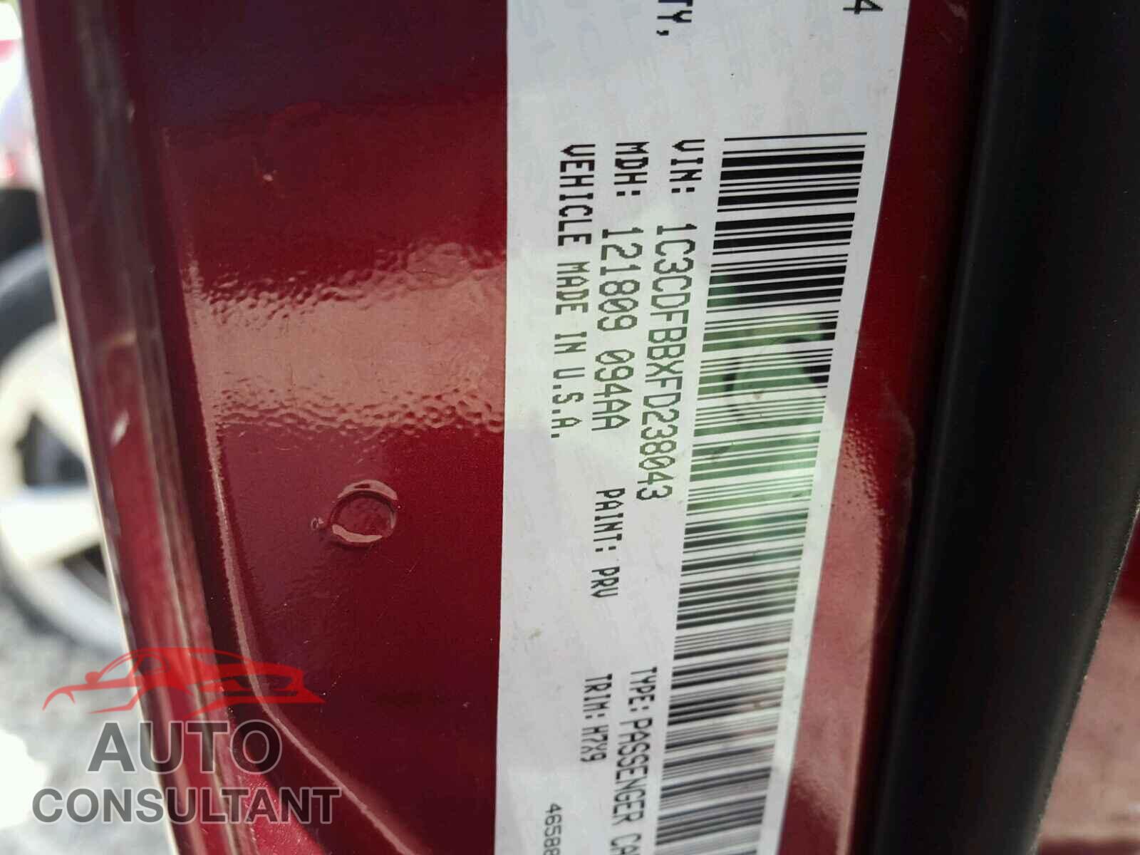 DODGE DART 2015 - 1C3CDFBBXFD238043