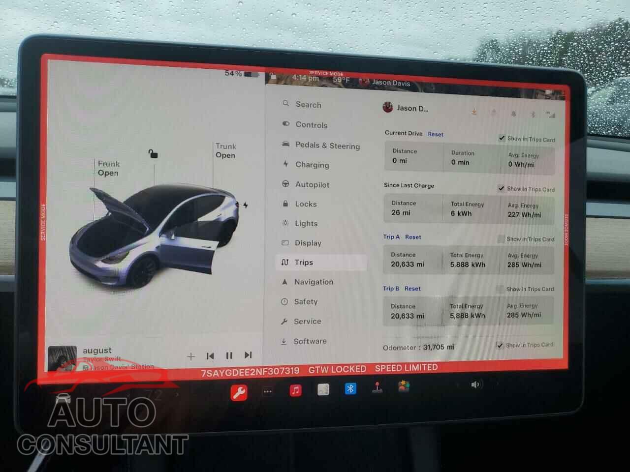 TESLA MODEL Y 2022 - 7SAYGDEE2NF307319