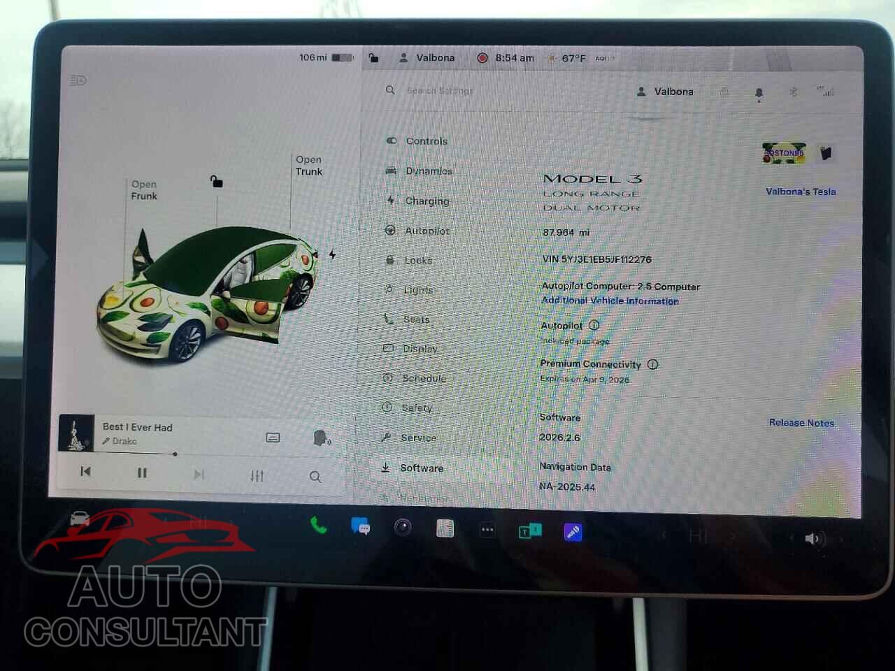 TESLA MODEL 3 2018 - 5YJ3E1EB5JF112276
