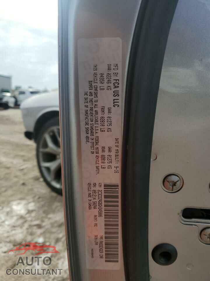 DODGE CHALLENGER 2016 - 2C3CDZAG8GH345806