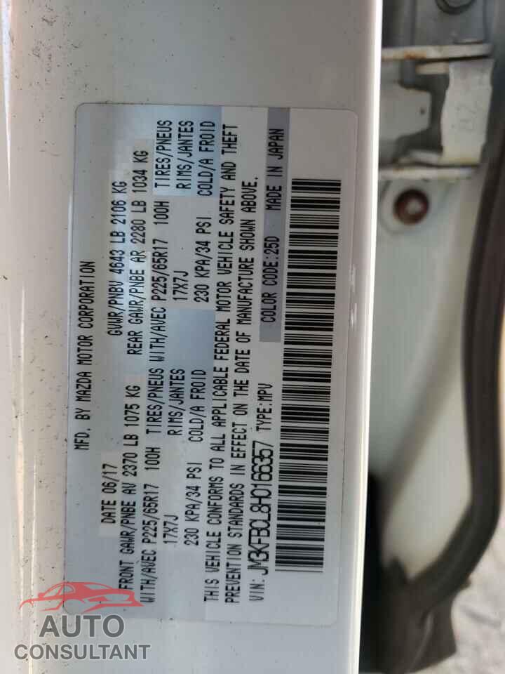 MAZDA CX-5 2017 - JM3KFBCL8H0166357