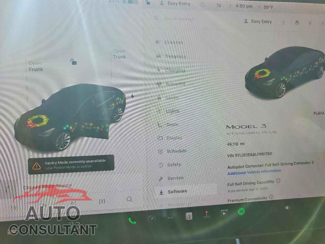 TESLA MODEL 3 2020 - 5YJ3E1EA9LF661750