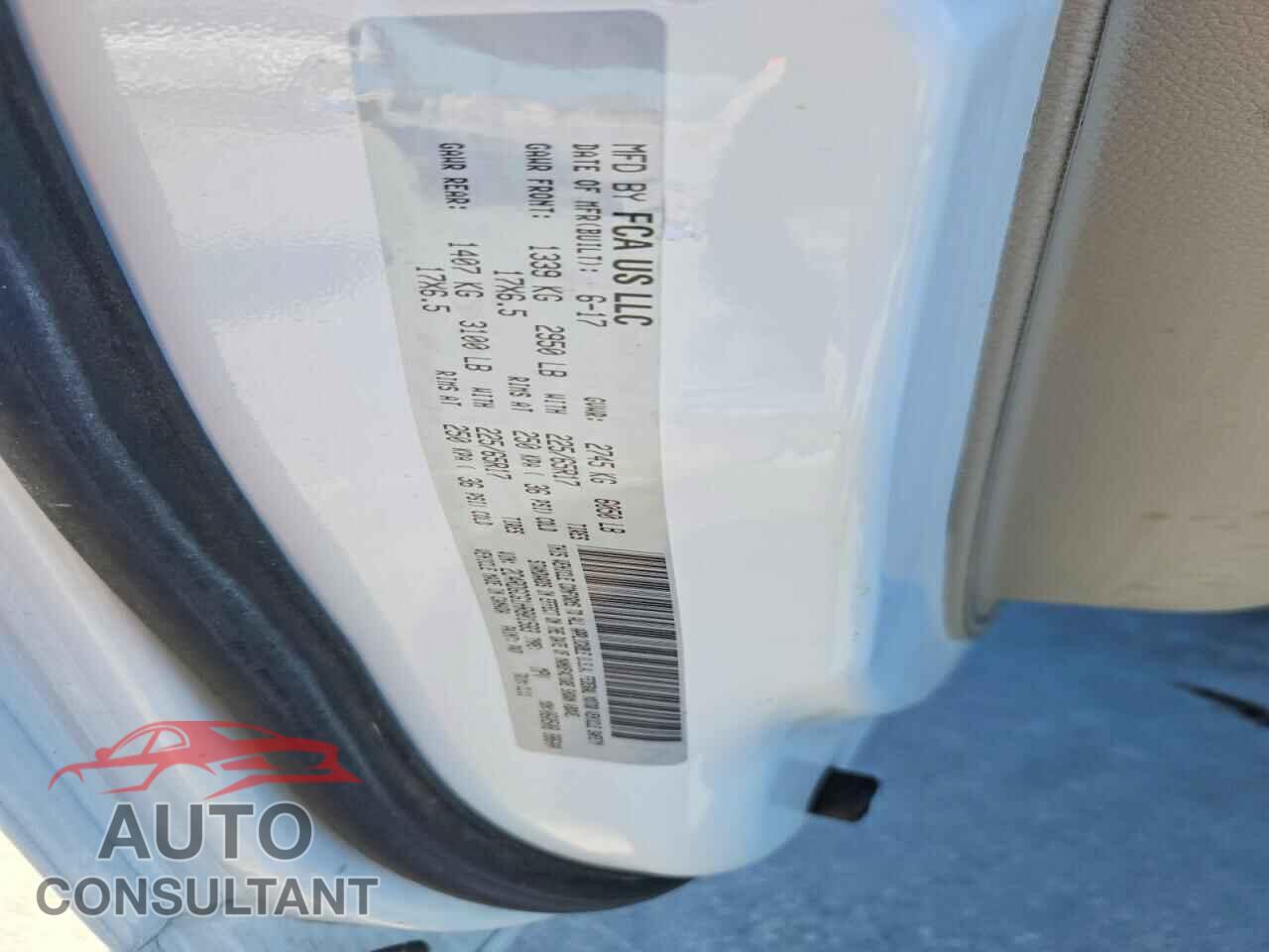 DODGE CARAVAN 2017 - 2C4RDGCG1HR801583