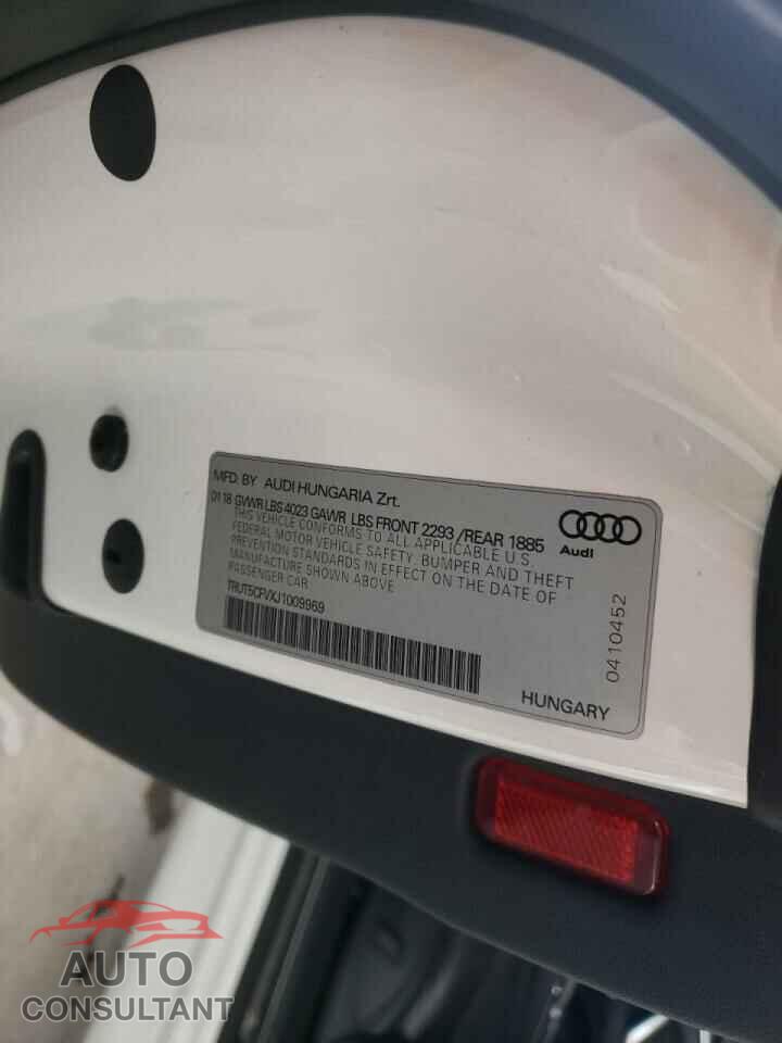AUDI TT 2018 - TRUT5CFVXJ1009969