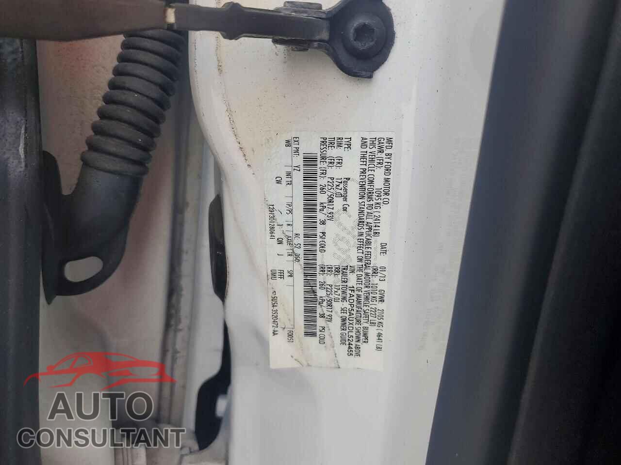FORD CMAX 2013 - 1FADP5AUXDL524455