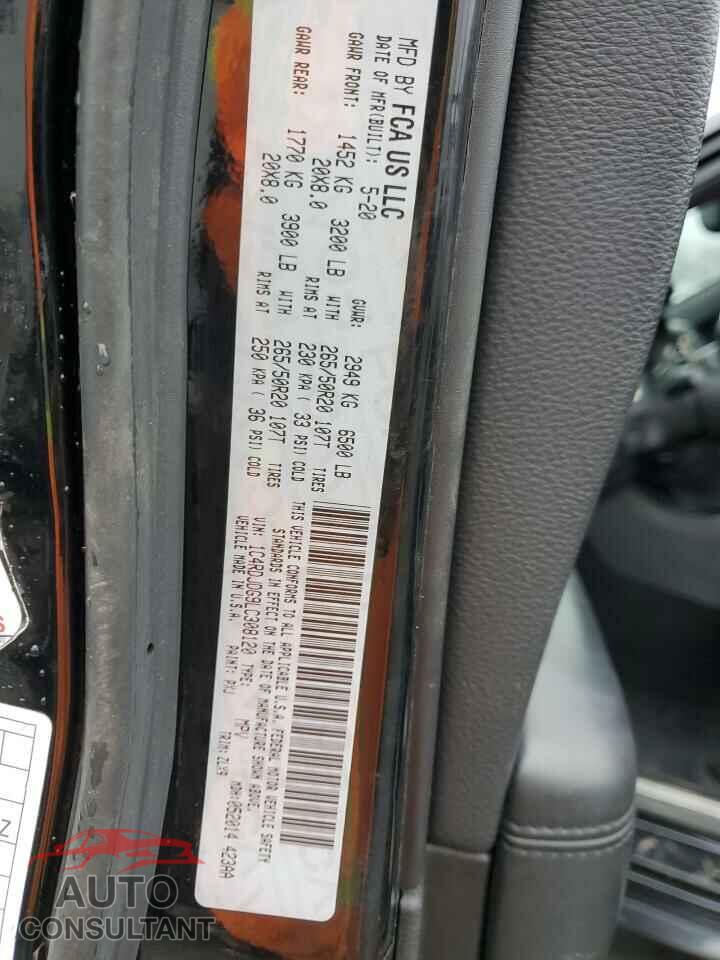 DODGE DURANGO 2020 - 1C4RDJDG9LC308120
