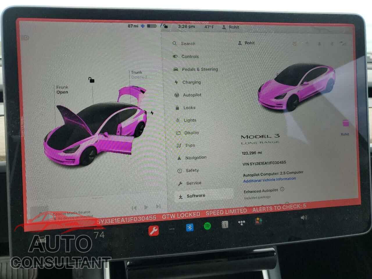 TESLA MODEL 3 2018 - 5YJ3E1EA1JF030455