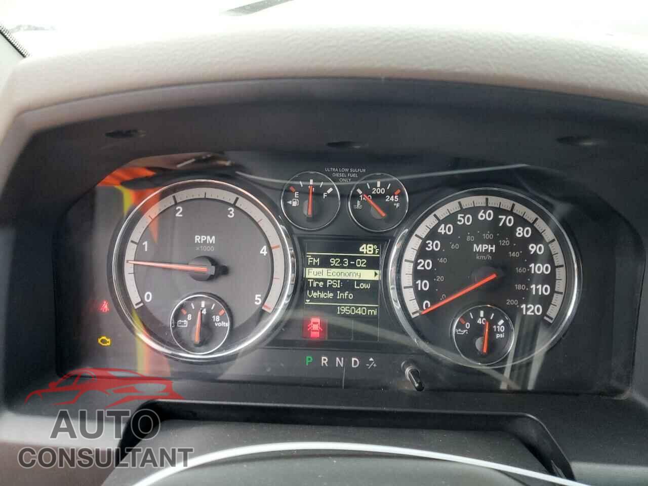 DODGE RAM 2500 2012 - 3C6UD5CL0CG200330