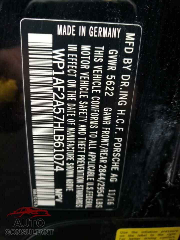 PORSCHE MACAN 2017 - WP1AF2A57HLB61074