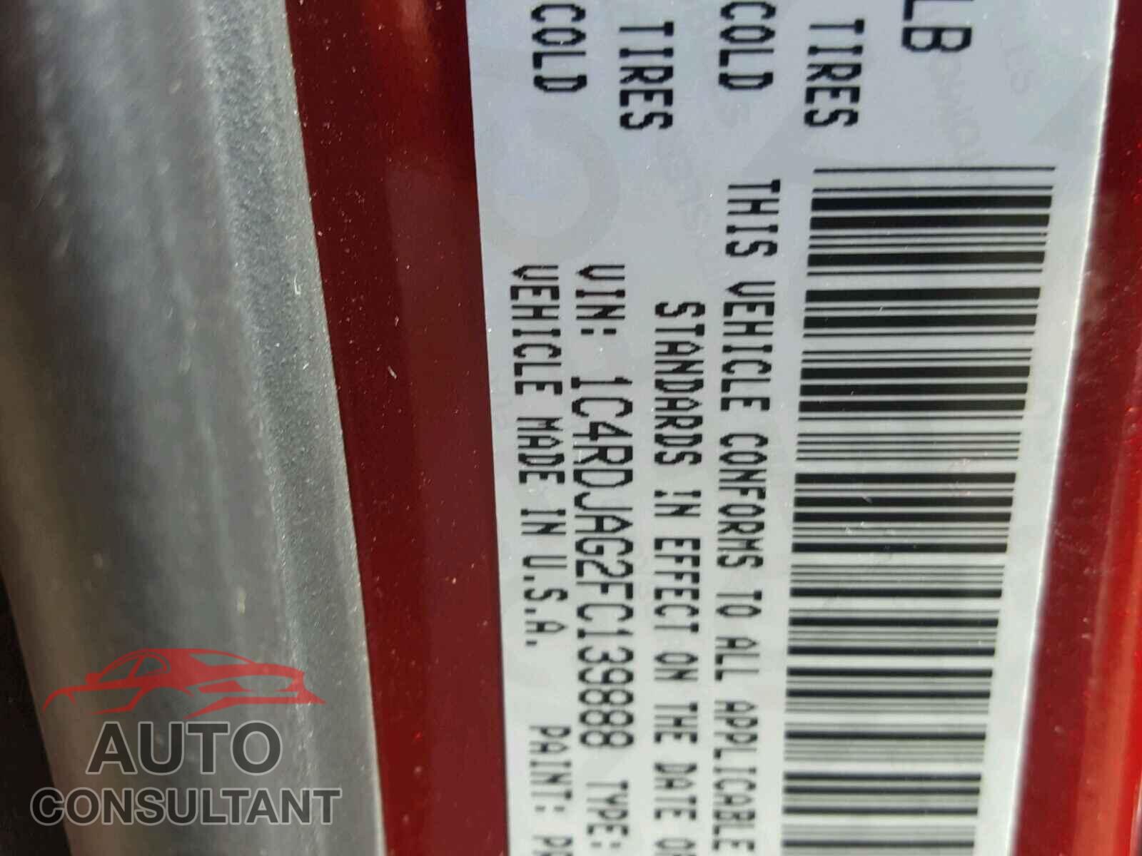 DODGE DURANGO 2015 - 1C4RDJAG2FC139888