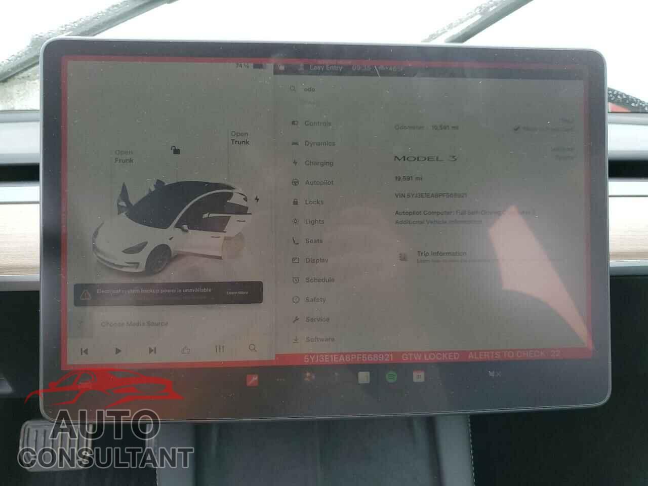 TESLA MODEL 3 2023 - 5YJ3E1EA8PF568921