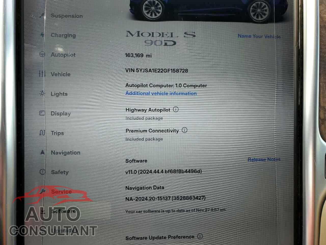 TESLA MODEL S 2016 - 5YJSA1E22GF158728