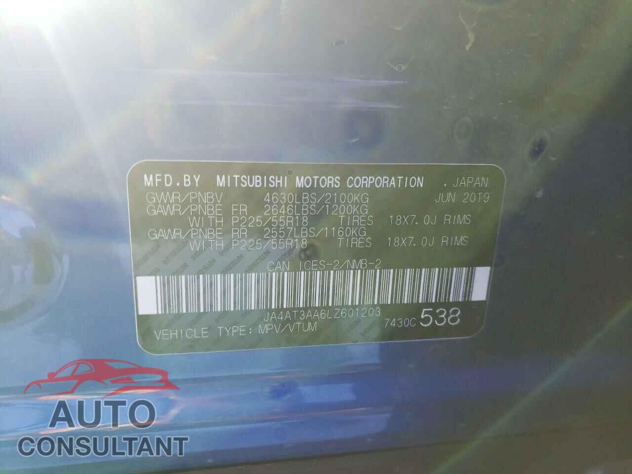 MITSUBISHI ECLIPSE 2020 - JA4AT3AA6LZ601203