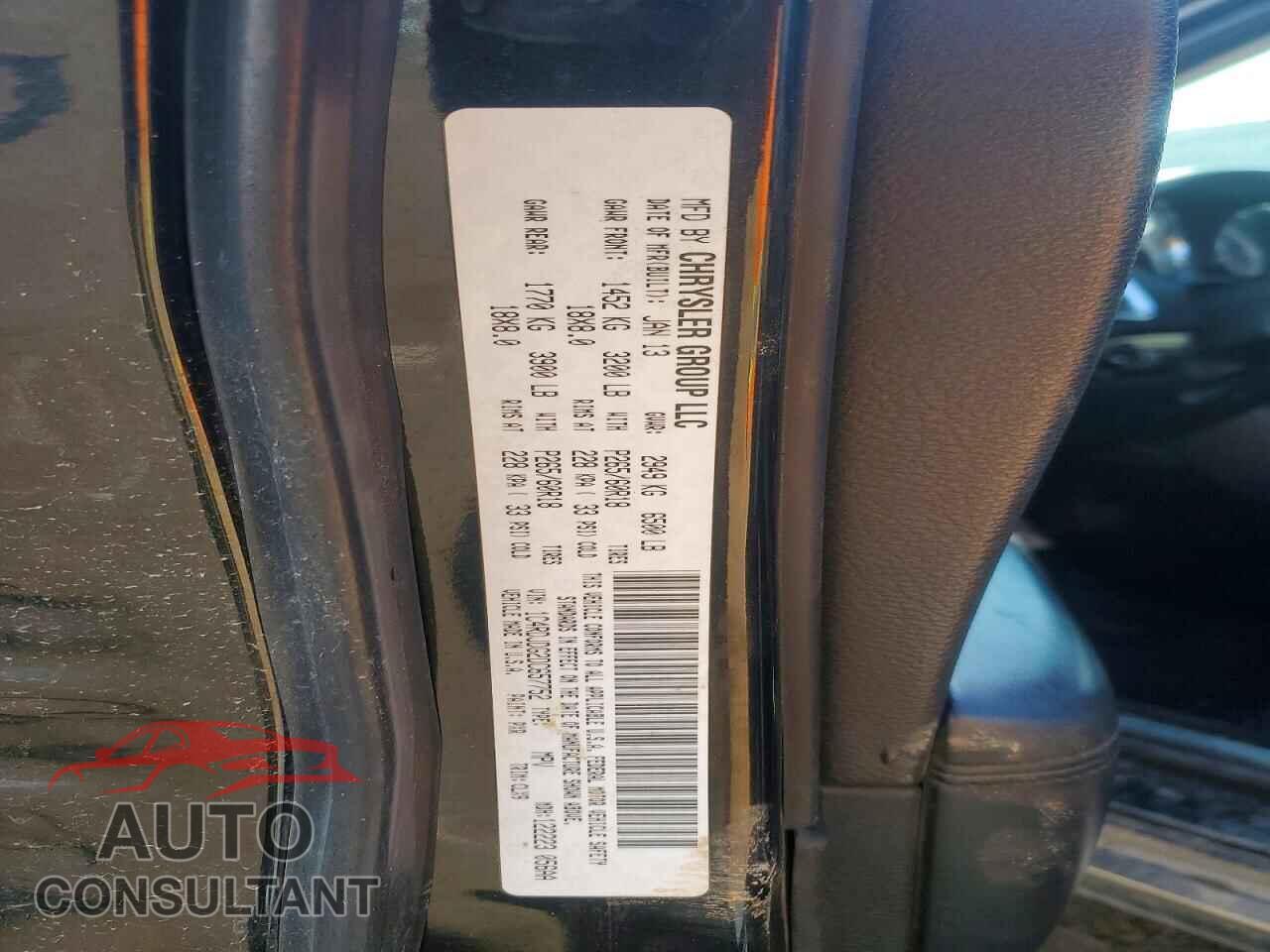 DODGE DURANGO 2013 - 1C4RDJDG2DC657752