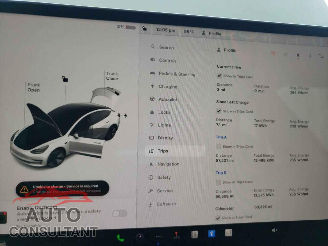 TESLA MODEL 3 2023 - 5YJ3E1EA0PF459689