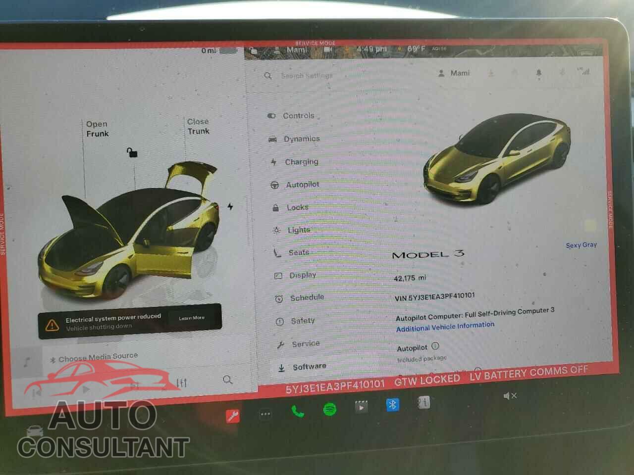 TESLA MODEL 3 2023 - 5YJ3E1EA3PF410101