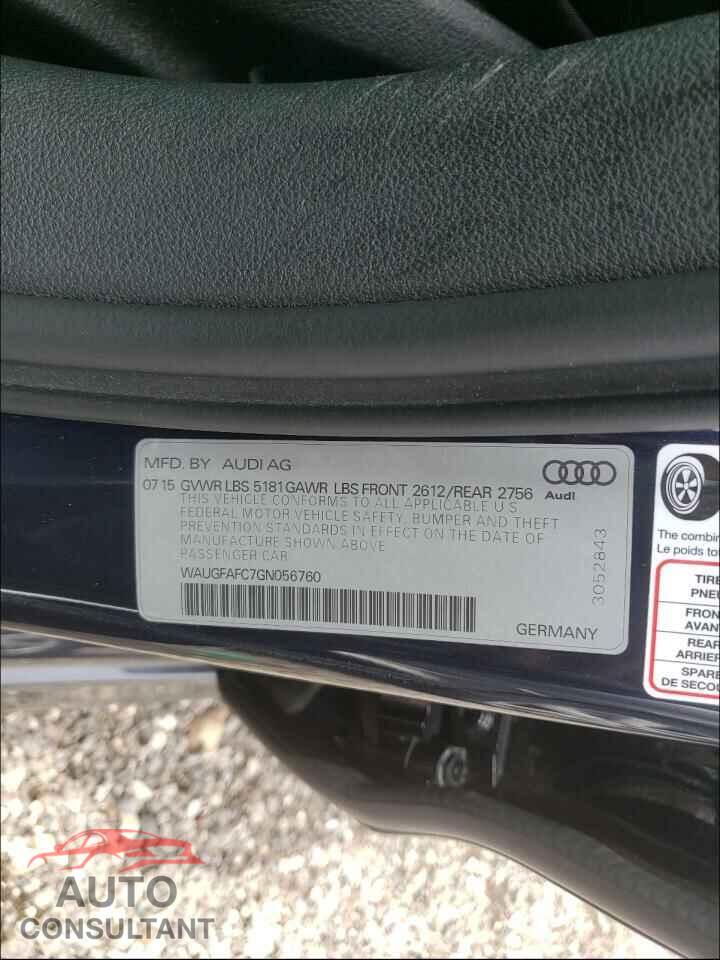 AUDI A6 2016 - WAUGFAFC7GN056760