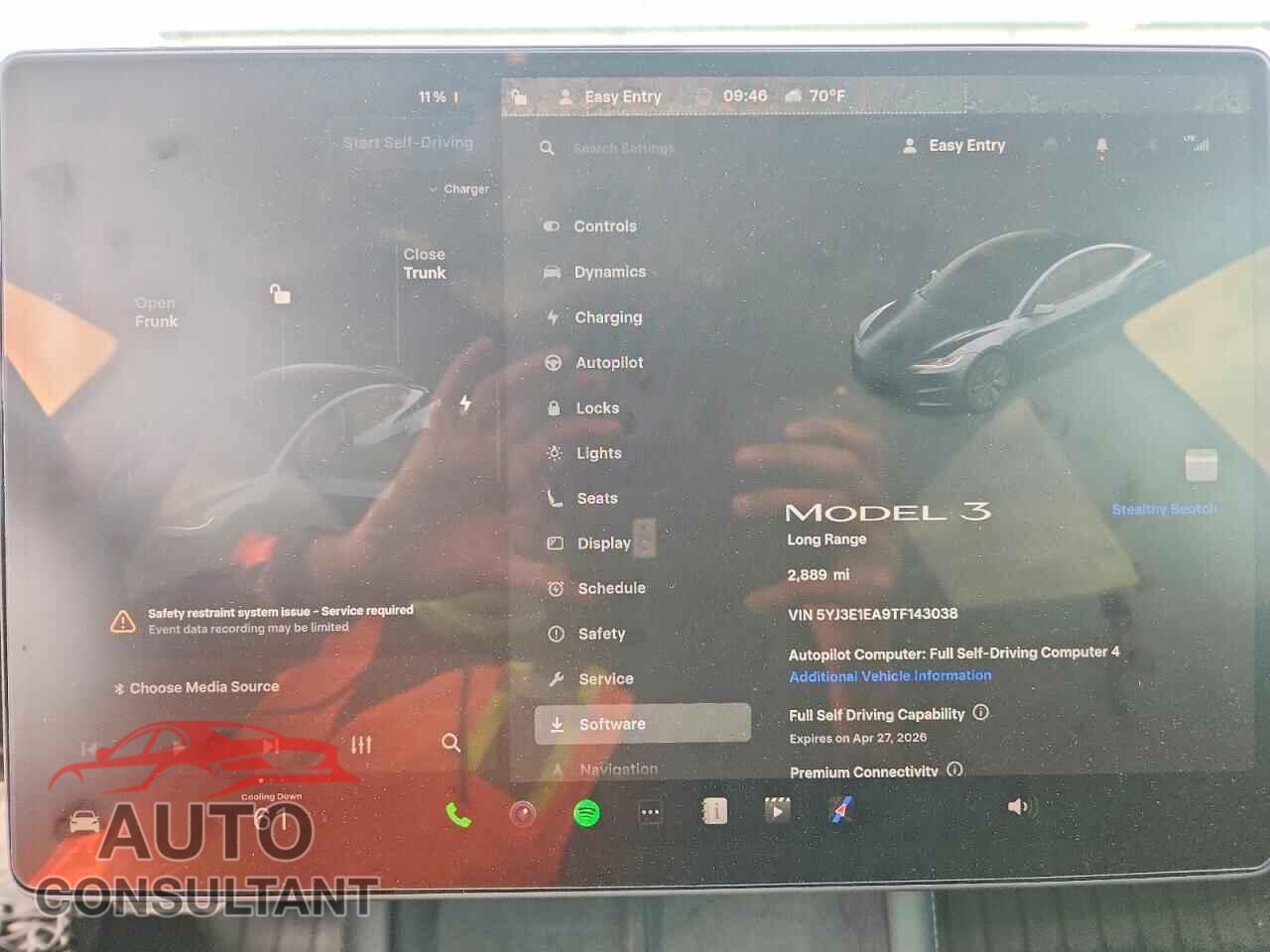 TESLA MODEL 3 2026 - 5YJ3E1EA9TF143038
