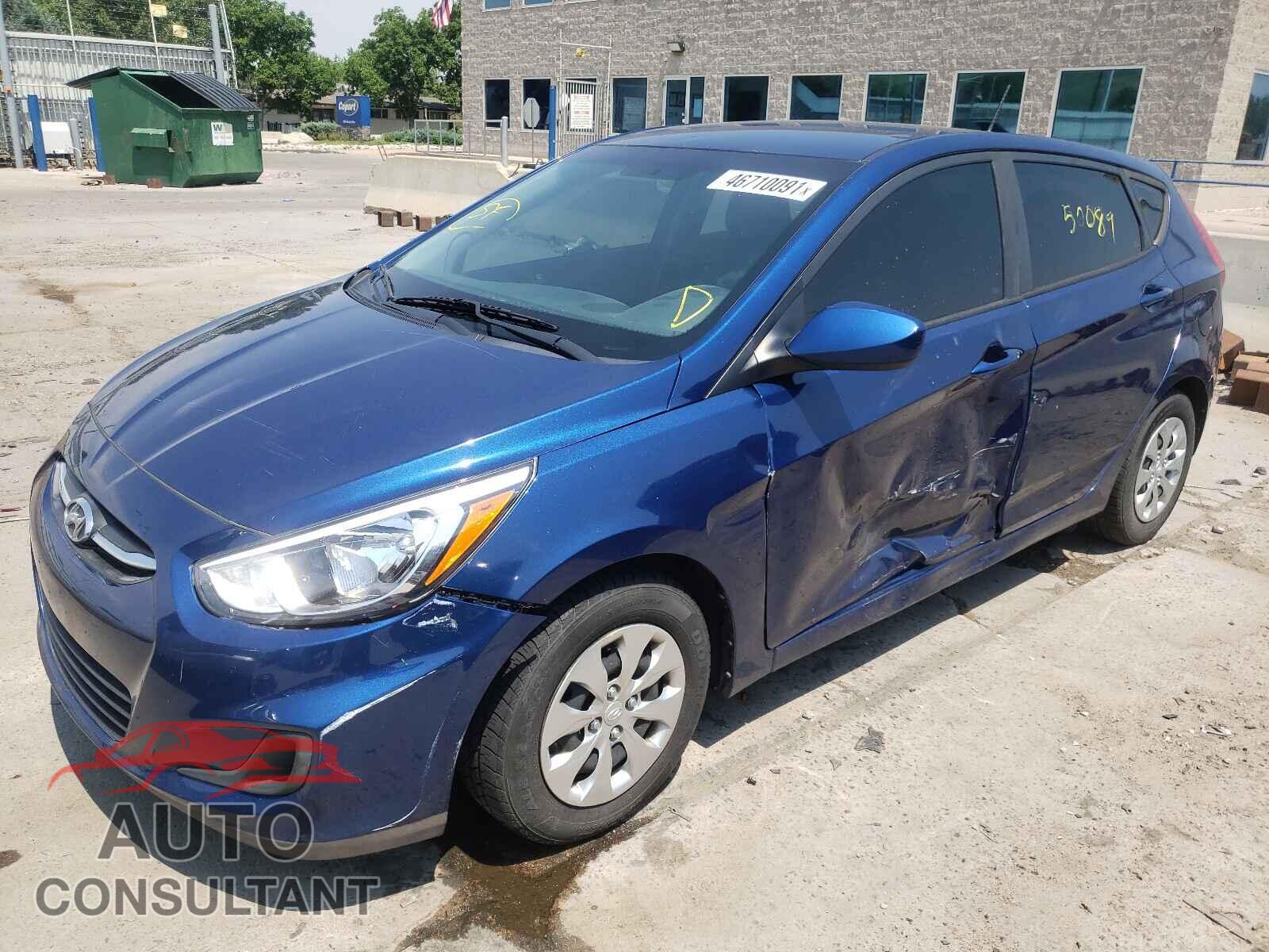 HYUNDAI ACCENT 2017 - KMHCT5AE9HU311101