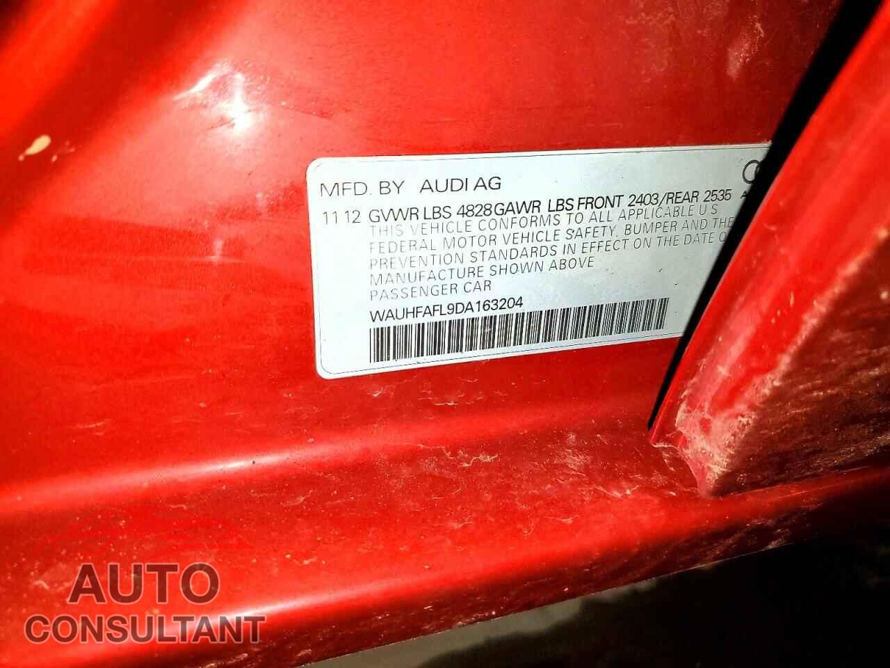 AUDI A4 2013 - WAUHFAFL9DA163204