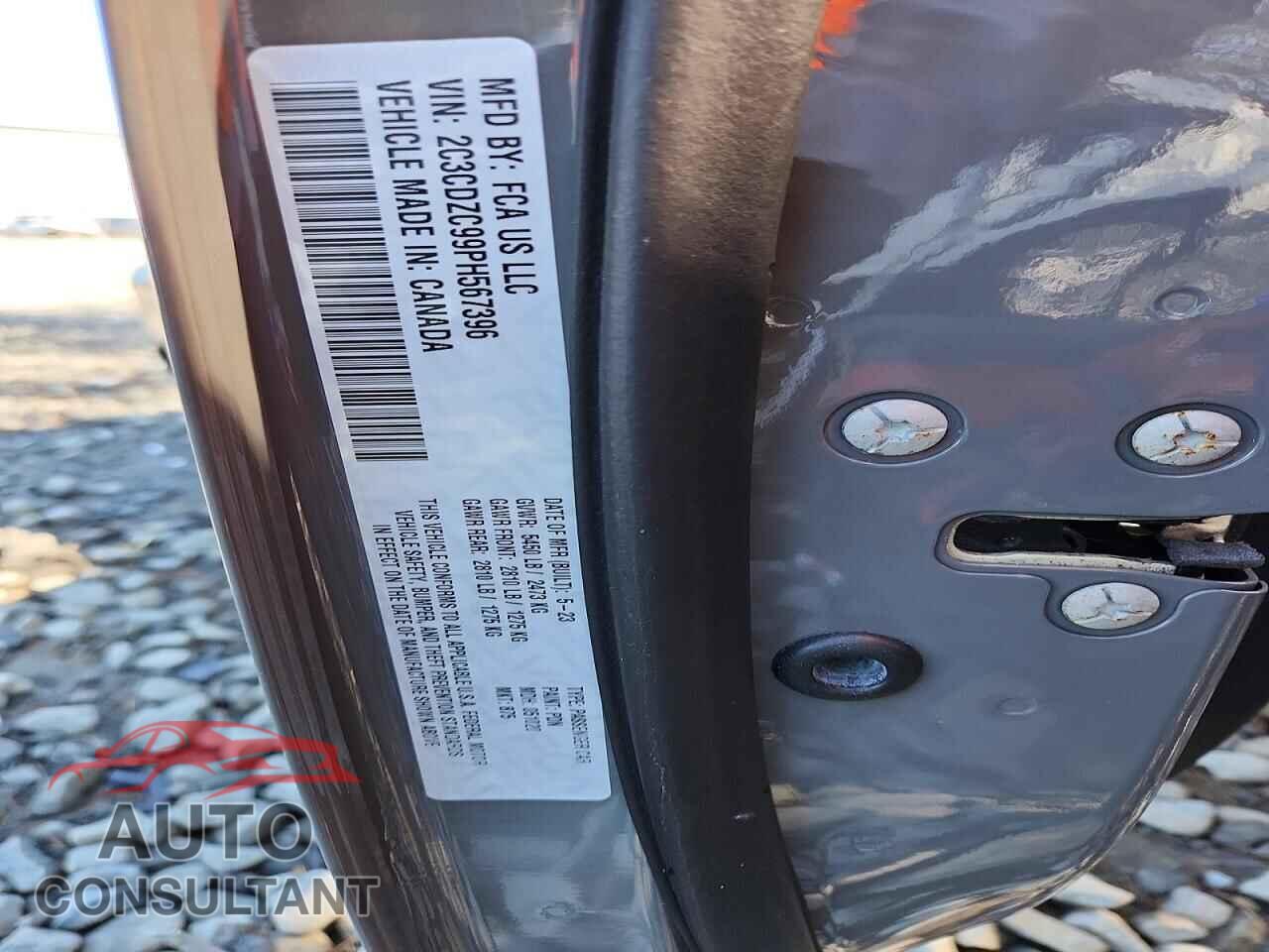 DODGE CHALLENGER 2023 - 2C3CDZC99PH567396