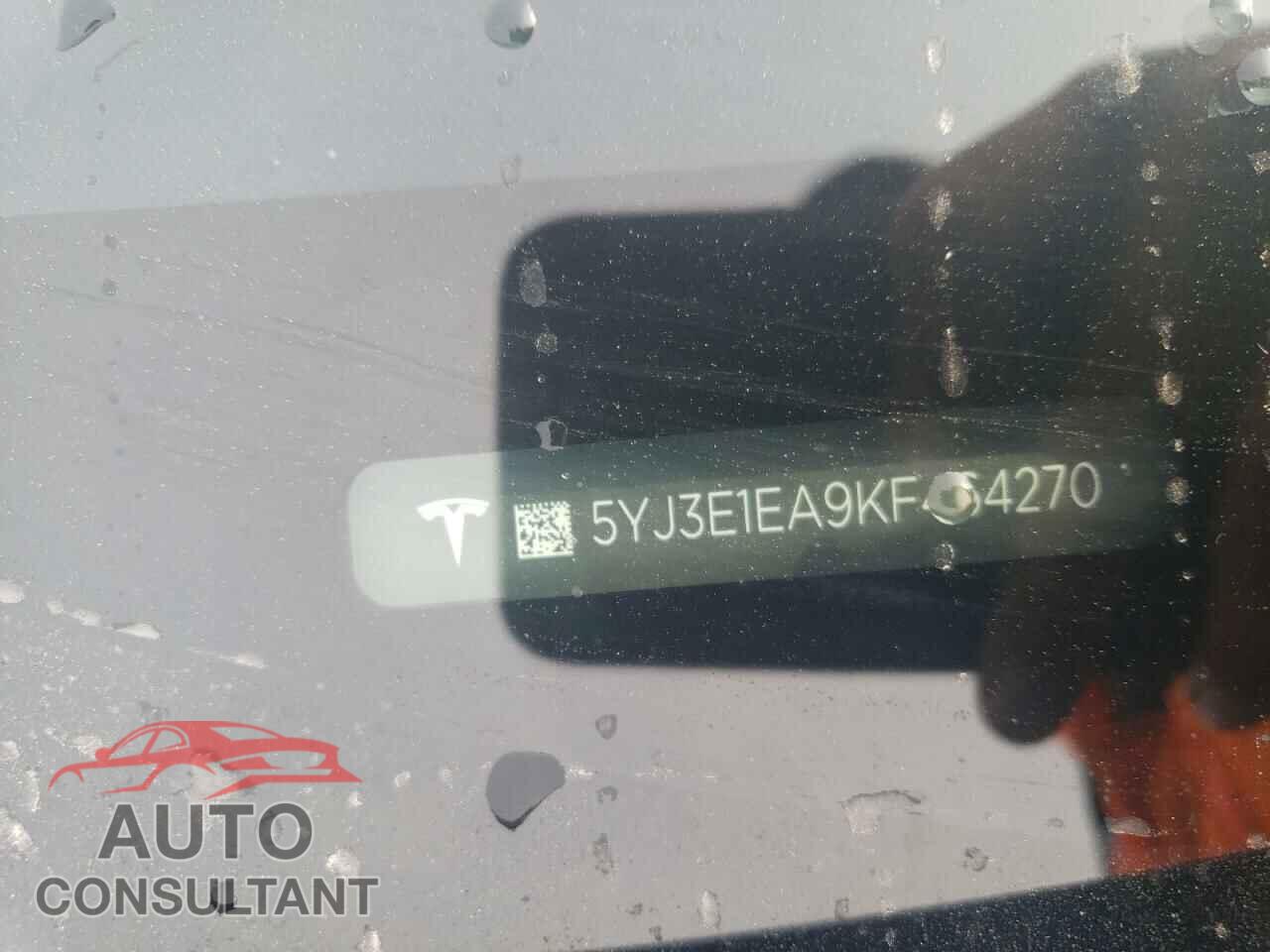 TESLA MODEL 3 2019 - 5YJ3E1EA9KF464270