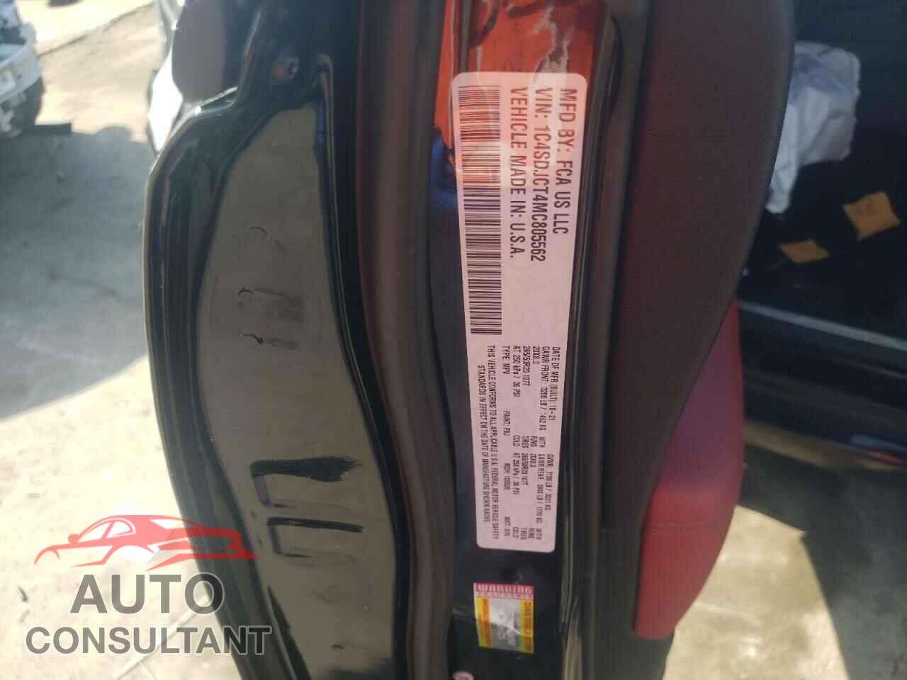 DODGE DURANGO 2021 - 1C4SDJCT4MC805562